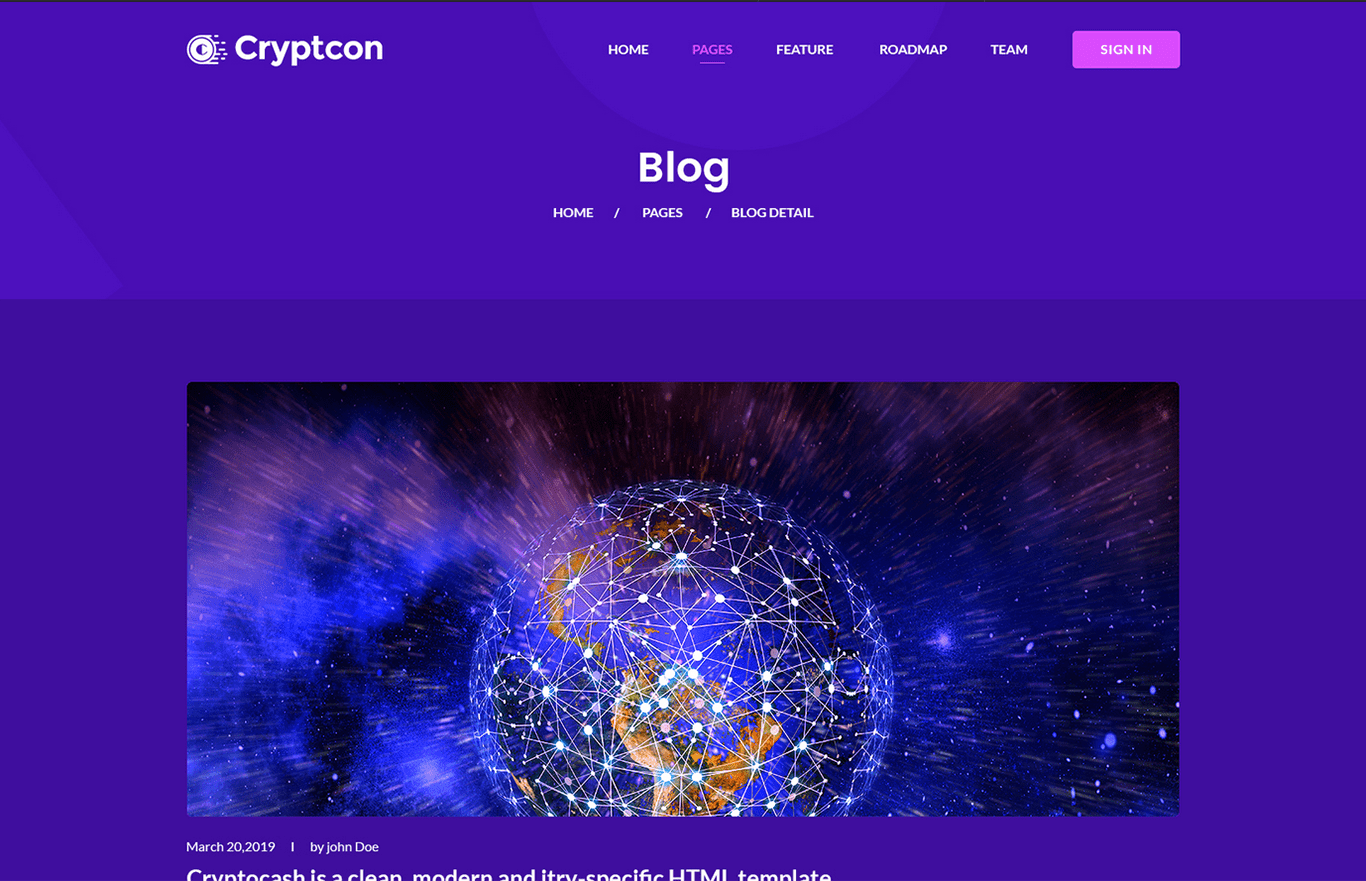 Cryptcon - ICO & Crypto HTML Template - Templates Coder